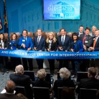 Lead Donors cut ribbon at DCIH Dedication